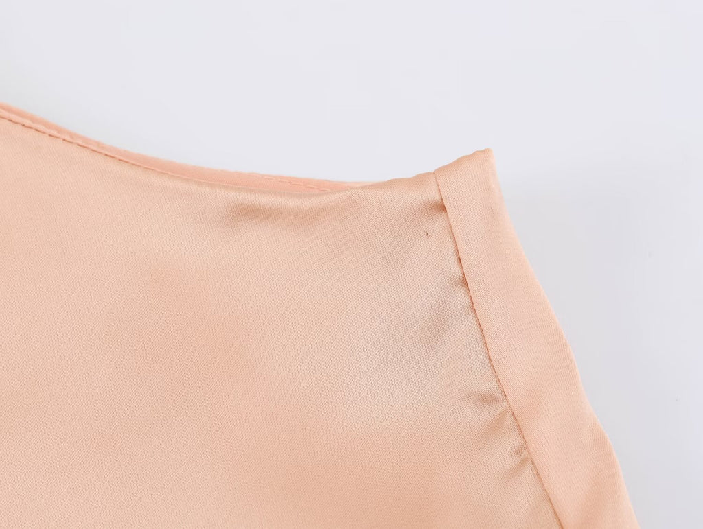 Women's Lace Satin Dress