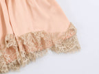 Women's Lace Satin Dress
