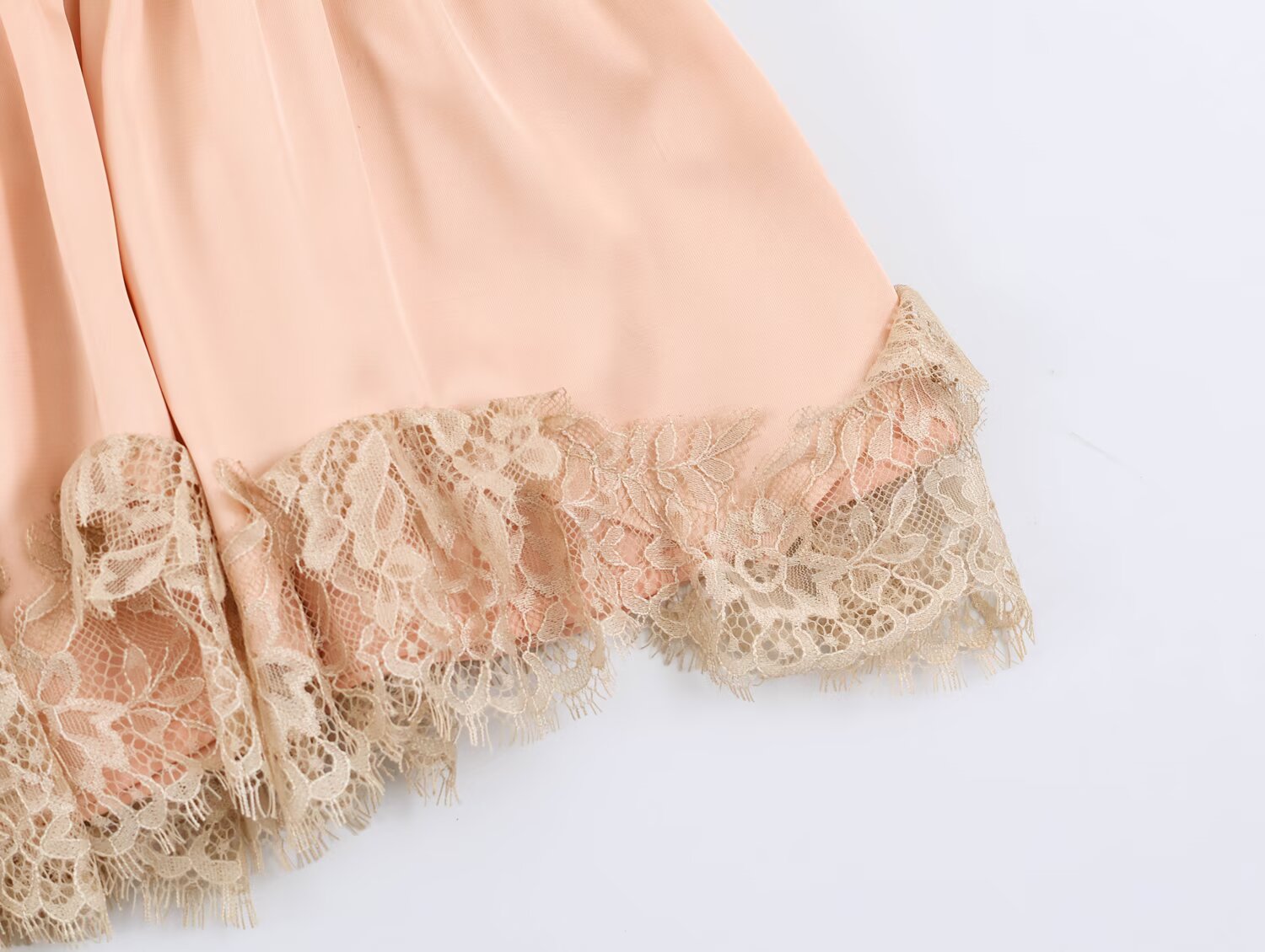 Women's Lace Satin Dress