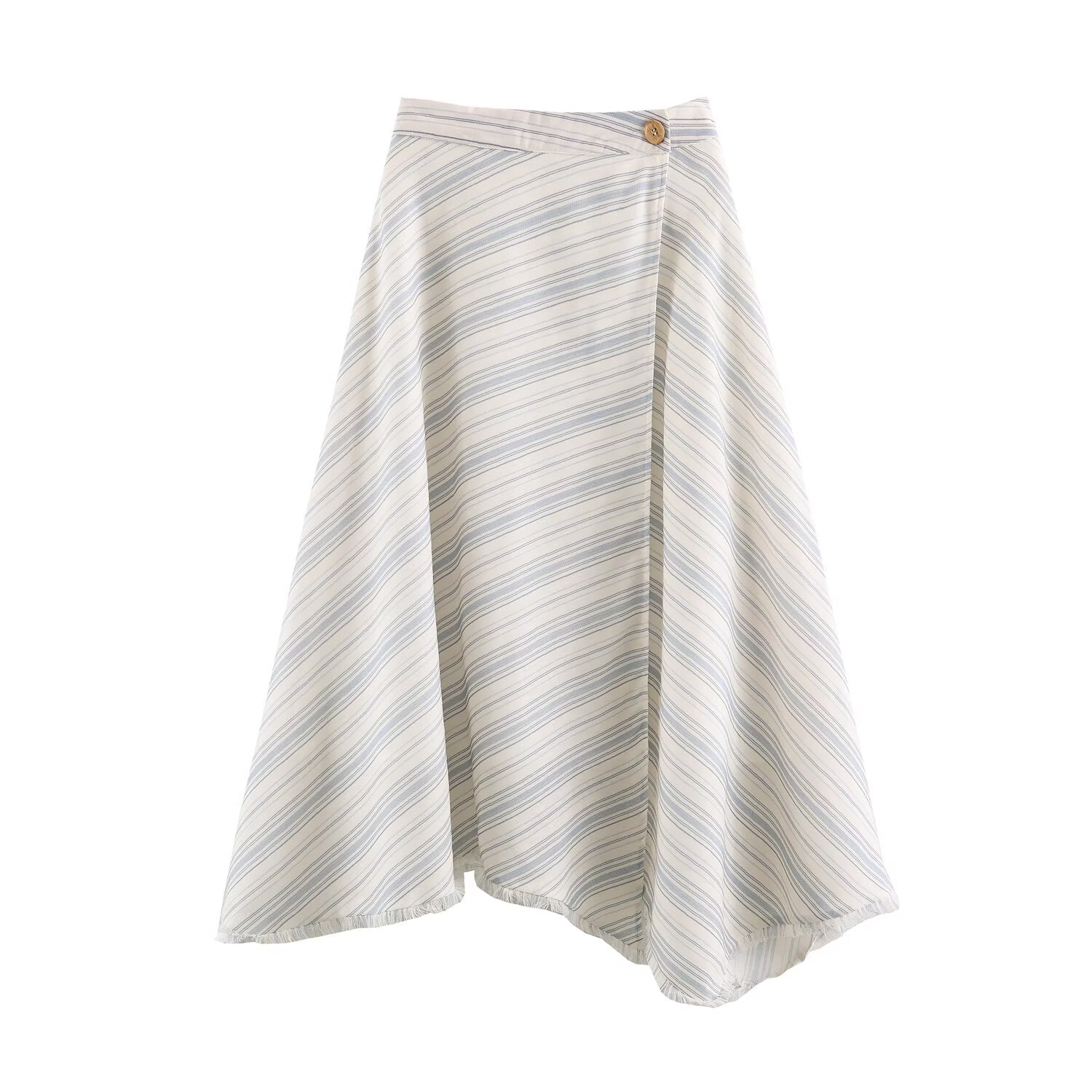 Women Clothing Office All Matching Striped Sleeveless Shirt Skirt Sets