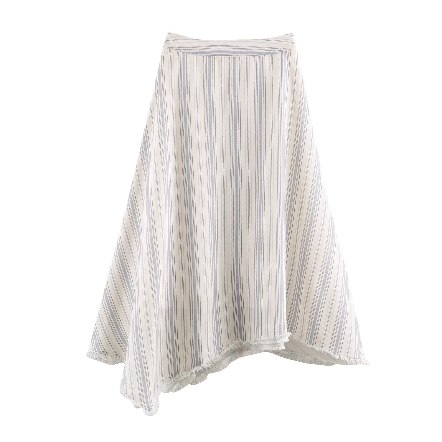 Women Clothing Office All Matching Striped Sleeveless Shirt Skirt Sets