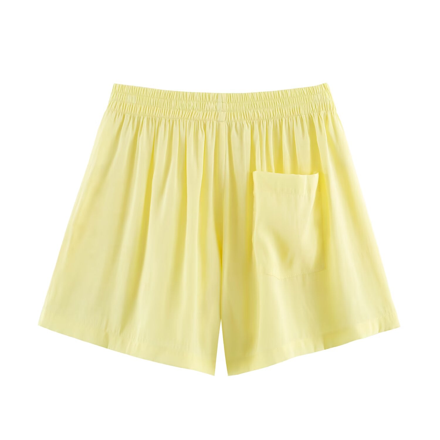 Summer Wind Women Solid Color Drape Short Sleeve Shirt