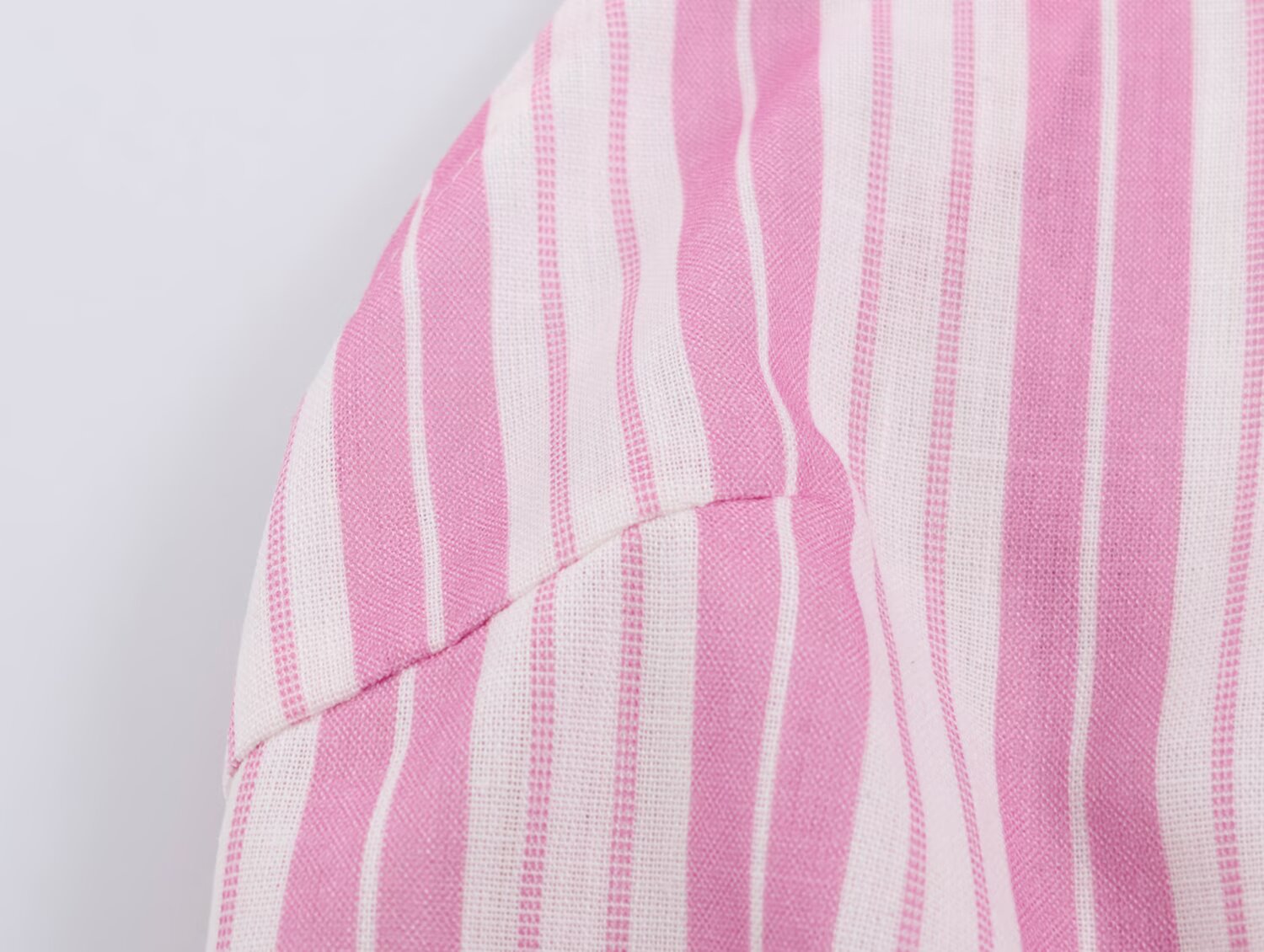Women Striped Decorated Row Button Double Breasted Top Pants Sets