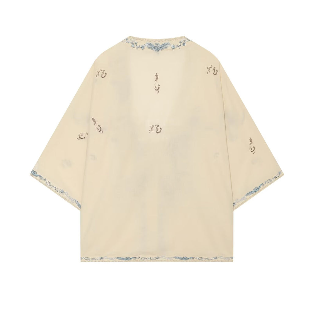 Women Embroidered Shirt Series Embroidered Shorts Sets