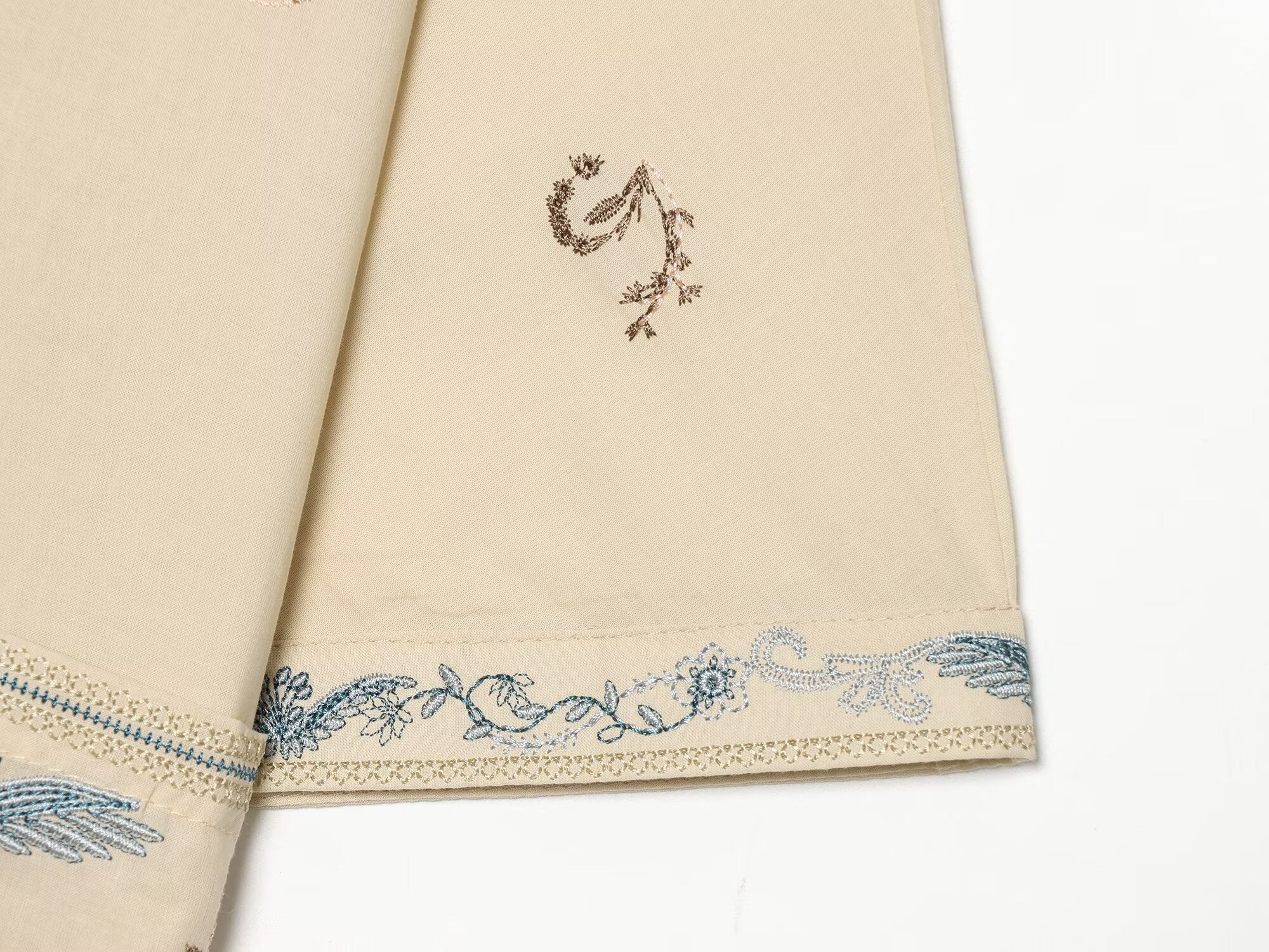 Women Embroidered Shirt Series Embroidered Shorts Sets