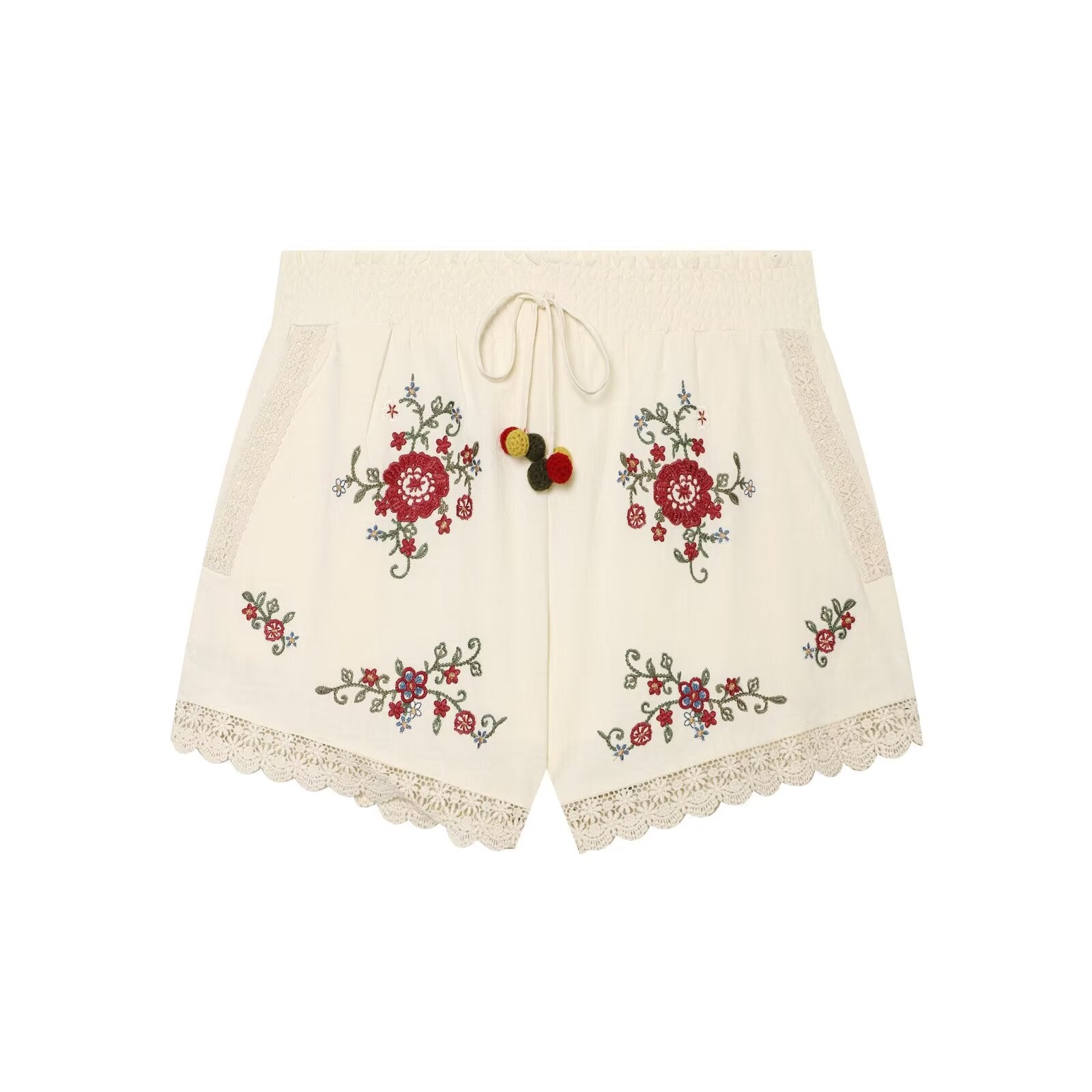 Women Clothing Floral Embroidery Top Floral Embroidery
