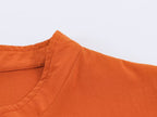 Women Clothing Summer Crew Neck Short Sleeve Decorated Row Button Waist Trimming Shirt