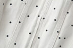 Women Clothing Summer Polka Dot Slim Jacket Mid Waist