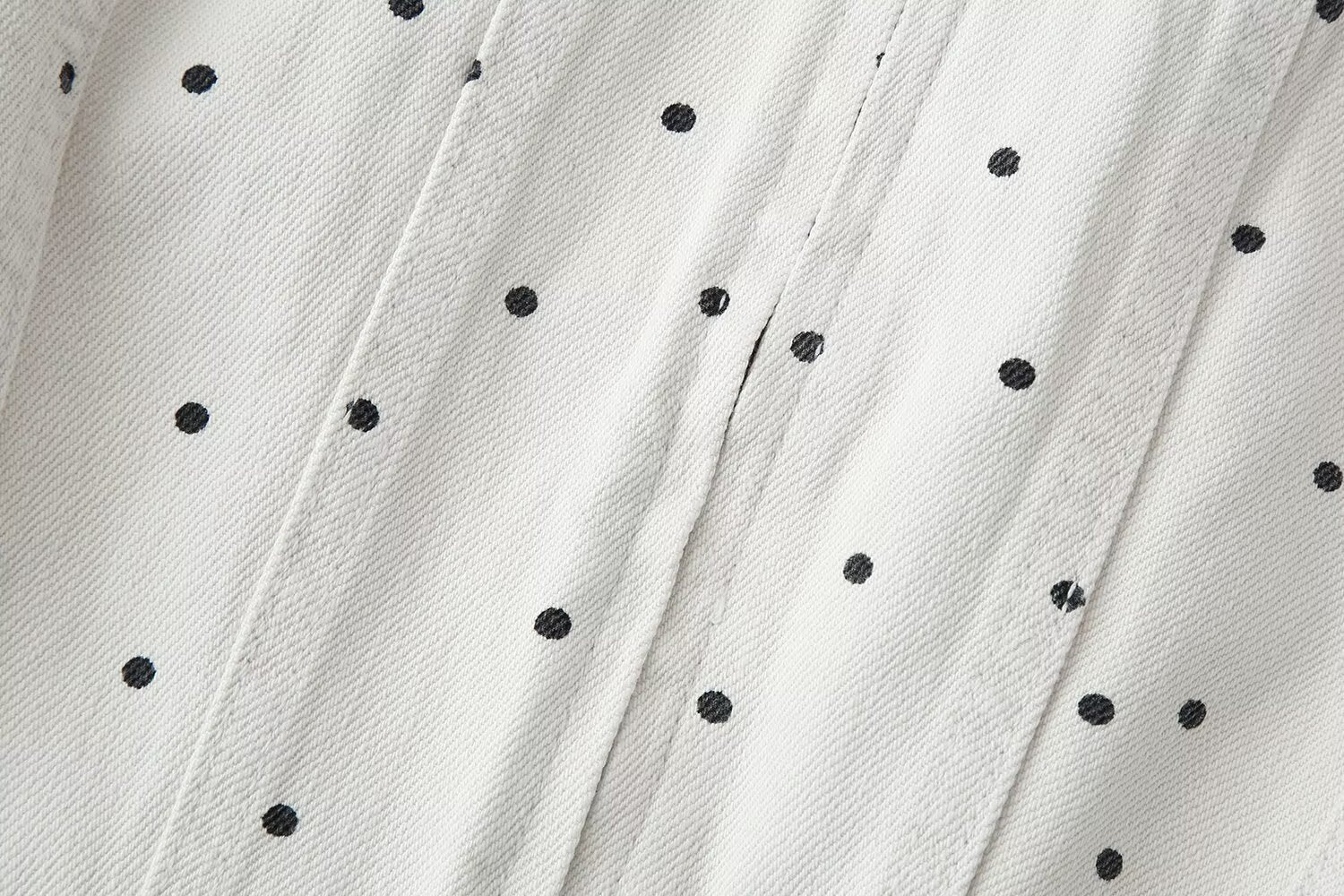 Women Clothing Summer Polka Dot Slim Jacket Mid Waist