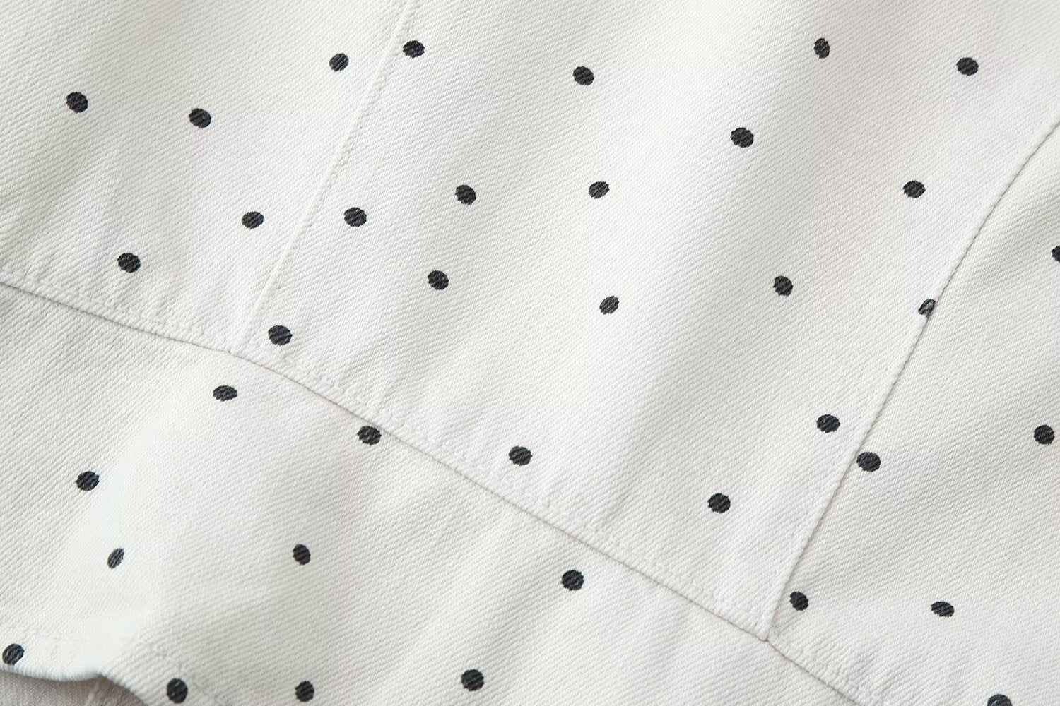 Women Clothing Summer Polka Dot Slim Jacket Mid Waist