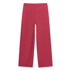 Summer Women Asymmetric Decorated Row Button Vest Tight Leg Pleated Pants Sets