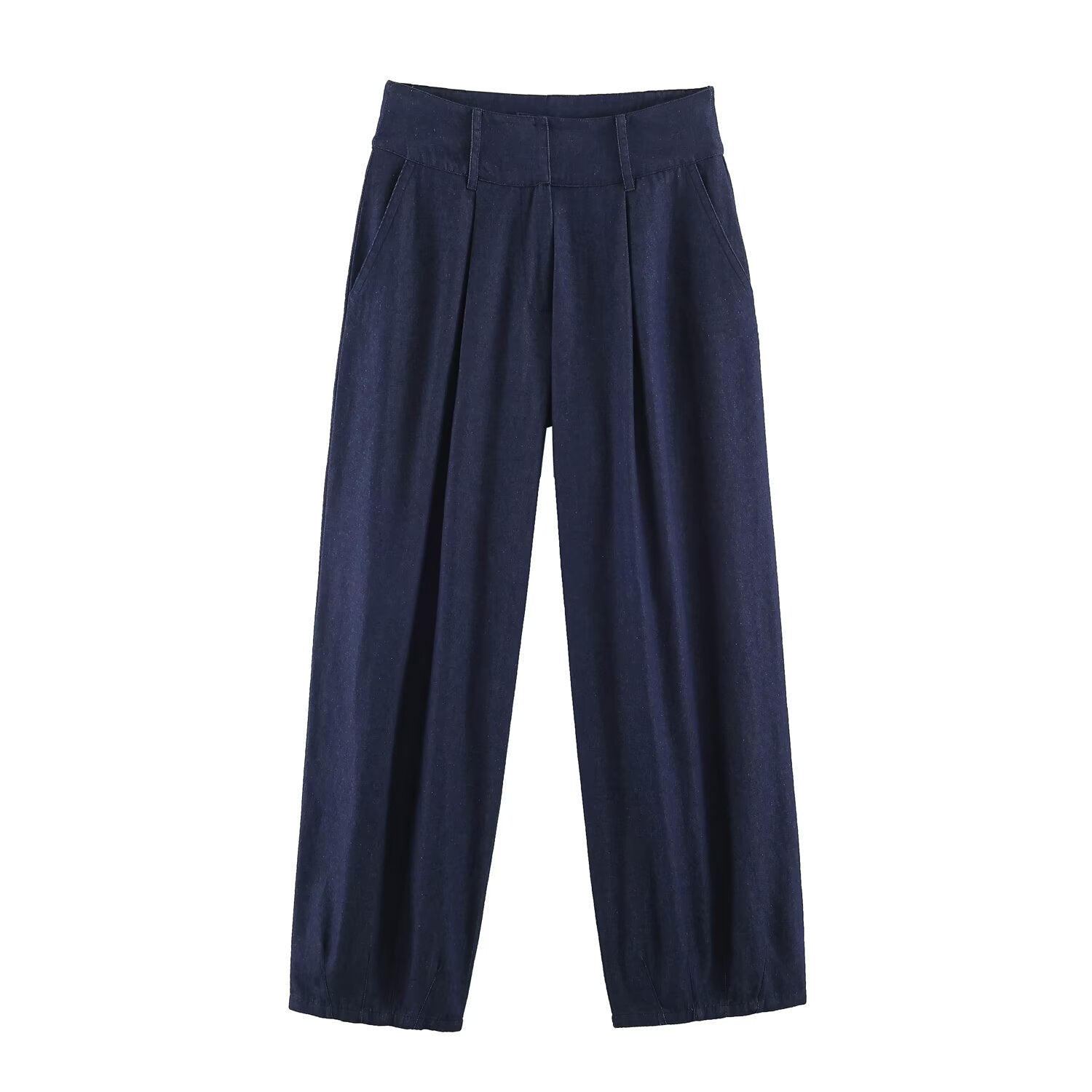 Women Clothing Backless Rivet Ornament Hanging Collar Top Pants Sets
