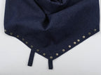 Women Clothing Backless Rivet Ornament Hanging Collar Top Pants Sets