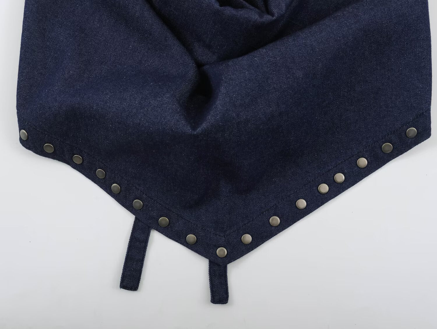 Women Clothing Backless Rivet Ornament Hanging Collar Top Pants Sets