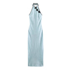 Women Clothing Cold Feeling Dark Pattern Jacquard Halter