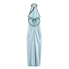 Women Clothing Cold Feeling Dark Pattern Jacquard Halter