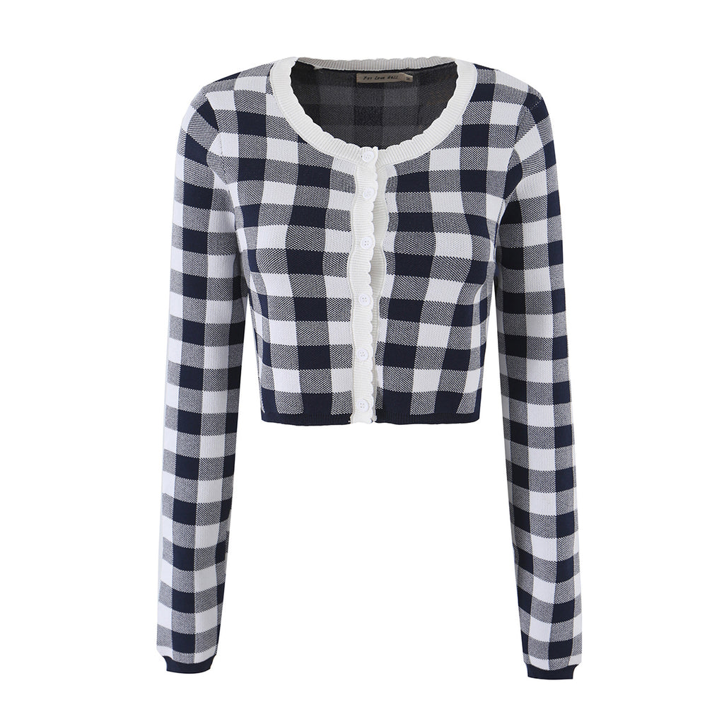 Plaid Cardigan
