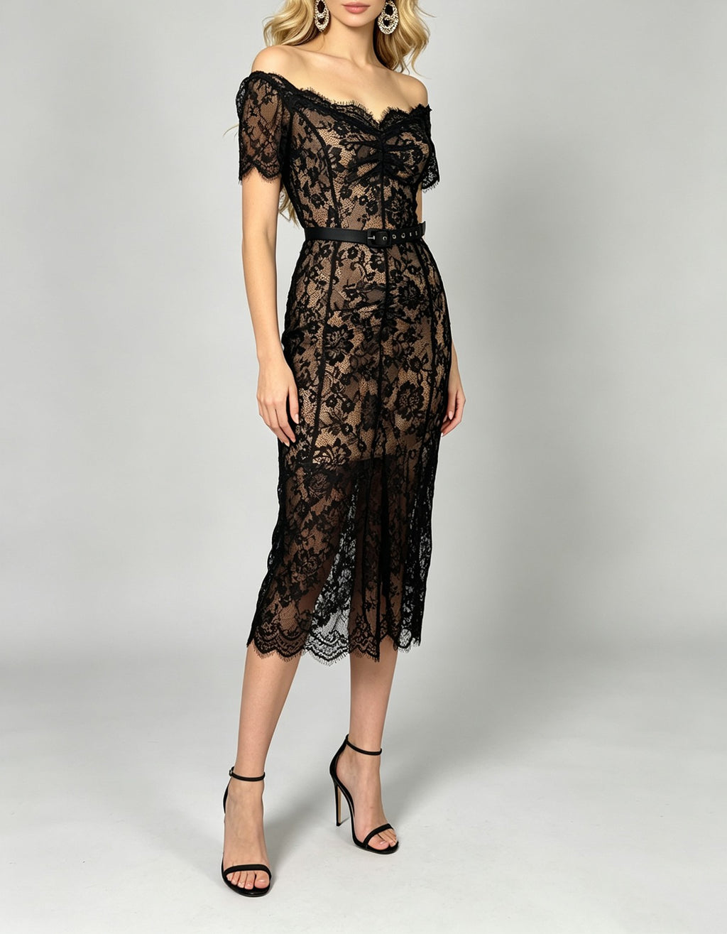 Women's Lace Short Sleeve Dress