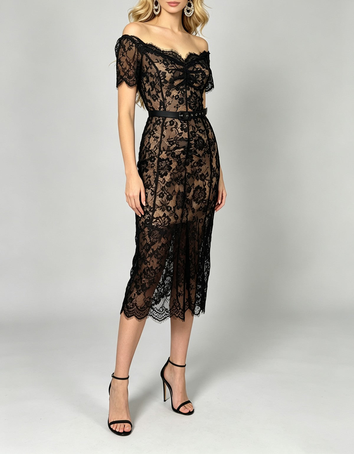 Women's Lace Short Sleeve Dress