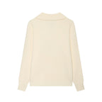 Autumn Winter Long Sleeve Loose Korean Big Buckle Collared