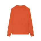 Autumn Winter Long Sleeve Loose Korean Big Buckle Collared