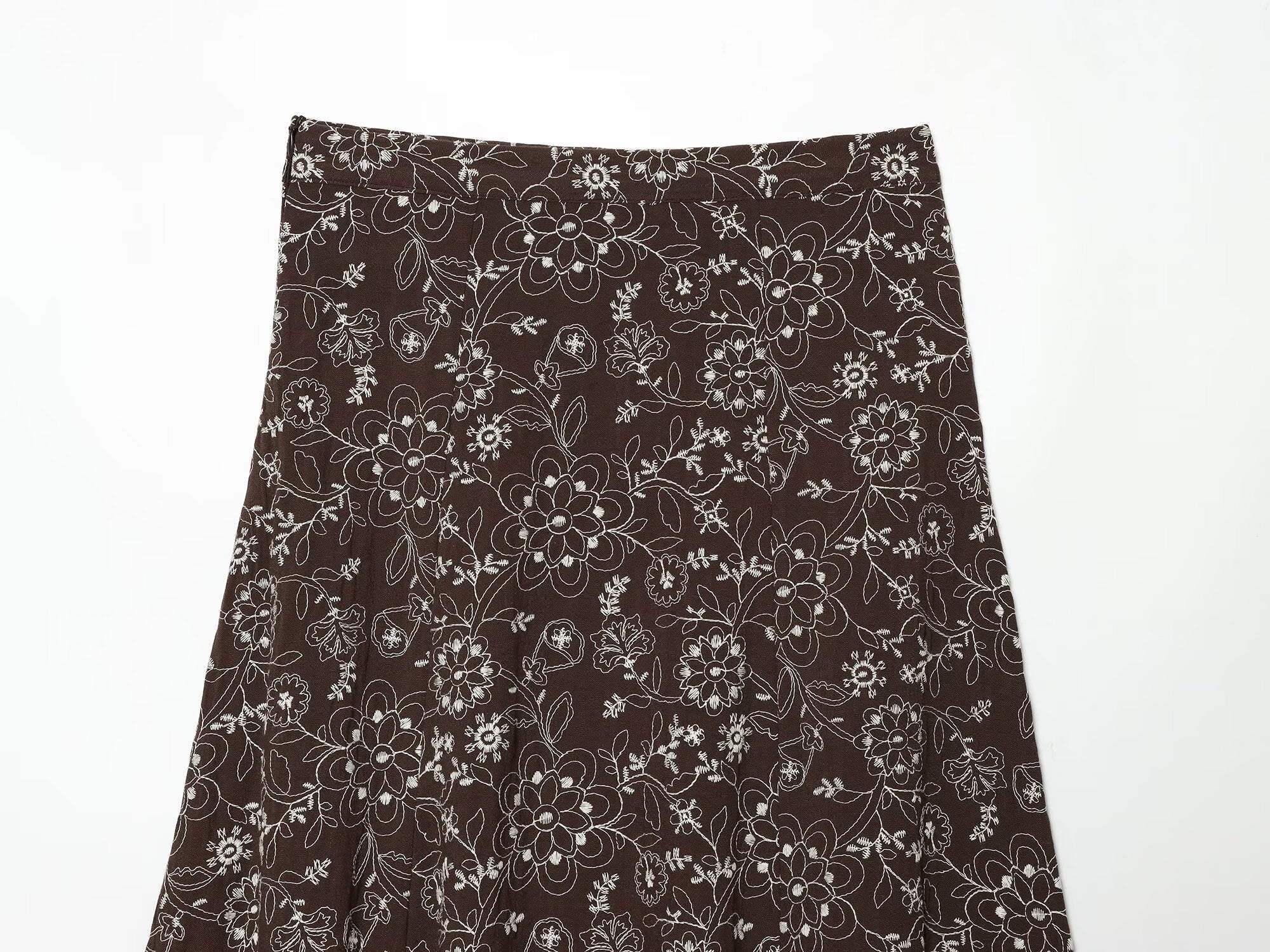 Women Clothing All Match Slim Fit Embroidered Printed Top