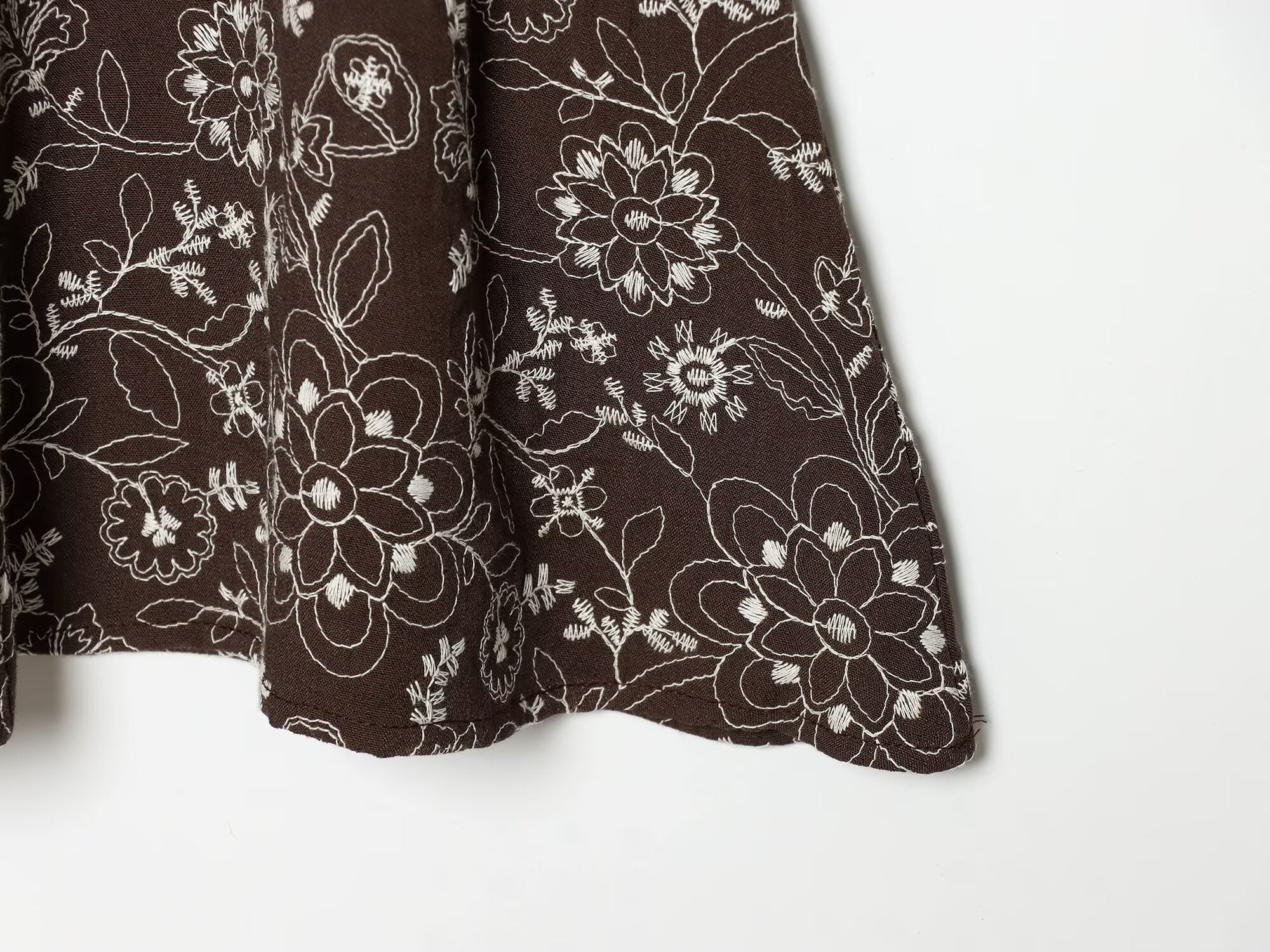 Women Clothing All Match Slim Fit Embroidered Printed Top