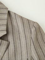 Women Clothing Summer Office with Belt Herringbone Twill