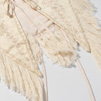 French Elegant Tassel Machine Embroidery Cape Top