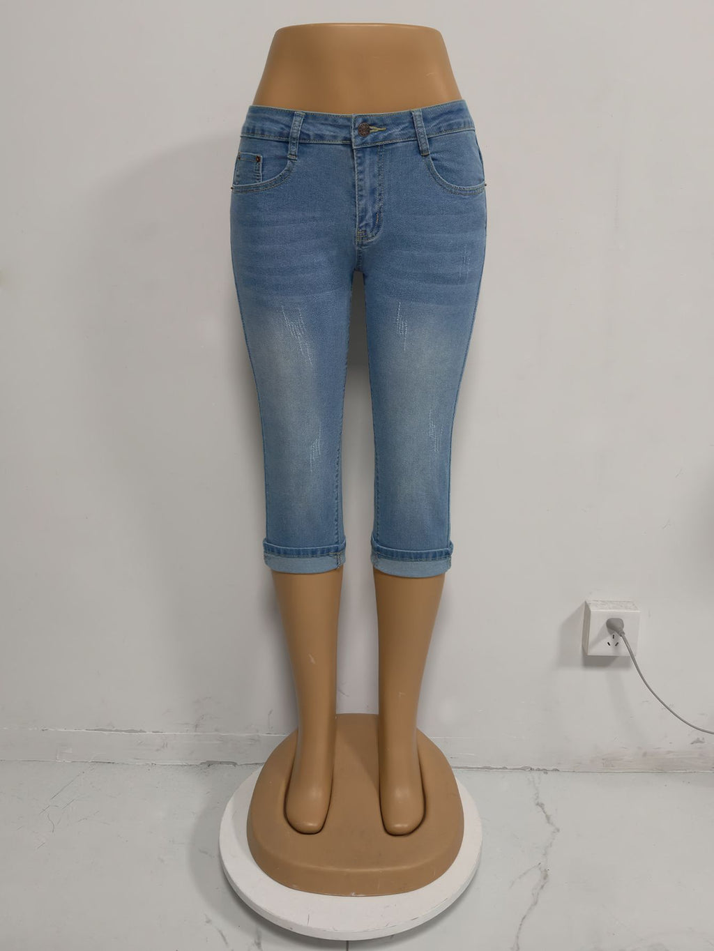Washable Curling Jeans HW Stretch Slim Fit Skinny All