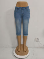 Washable Curling Jeans HW Stretch Slim Fit Skinny All