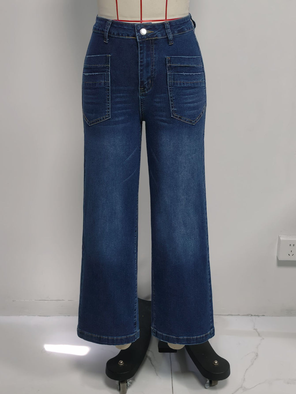 Summer HW WL Jeans Women Retro Washed Stretch Slimming