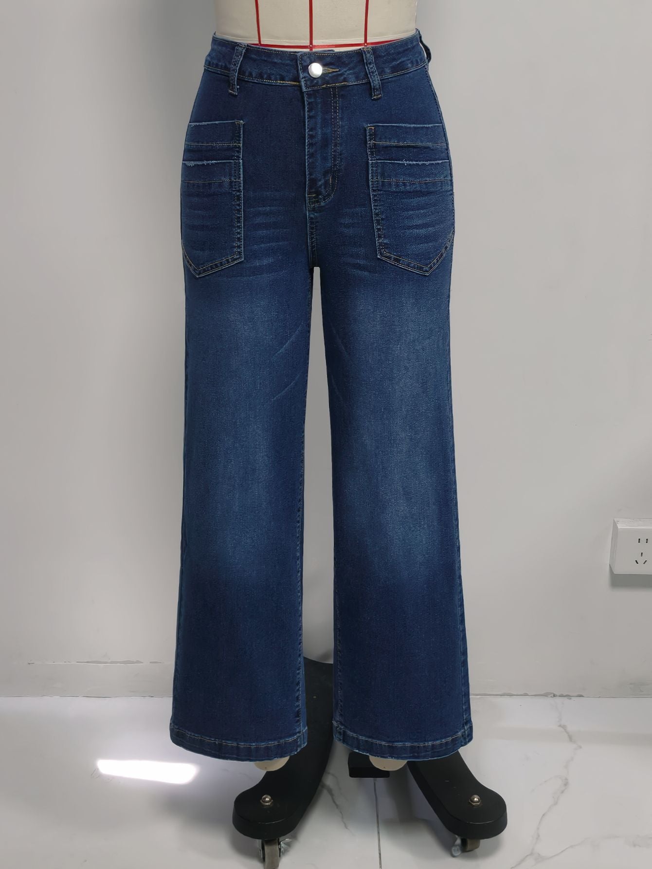 Summer HW WL Jeans Women Retro Washed Stretch Slimming