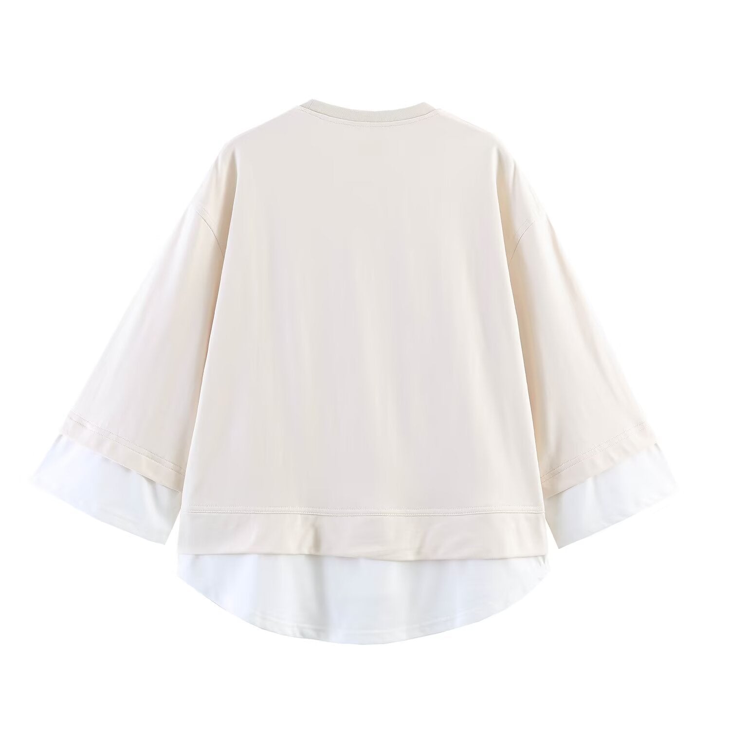 Women Clothing Summer Long Sleeve Patchwork Sweater Balloon Pants Sets