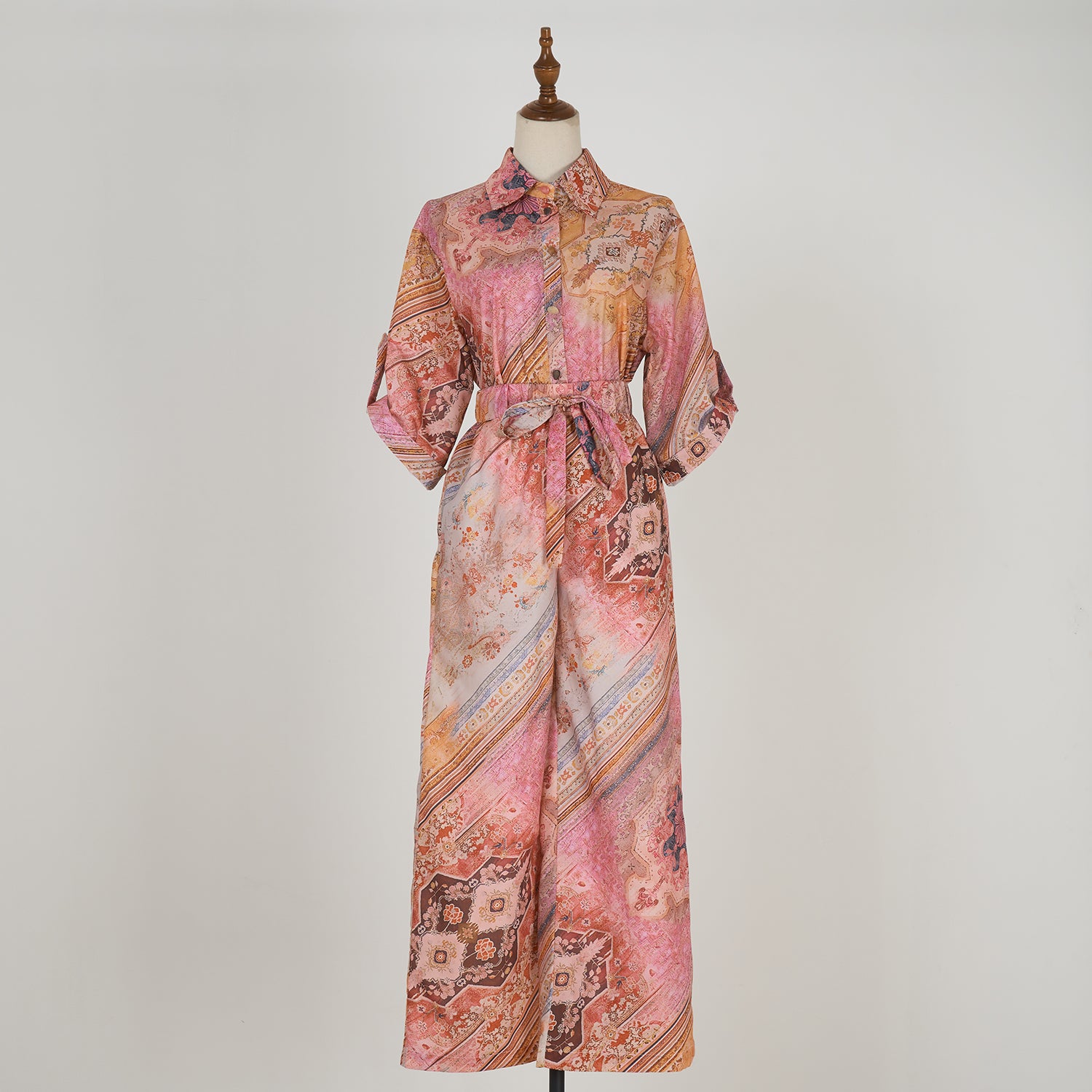 Women Casual Vacation Style Shirt Loose Fitting WL Trousers