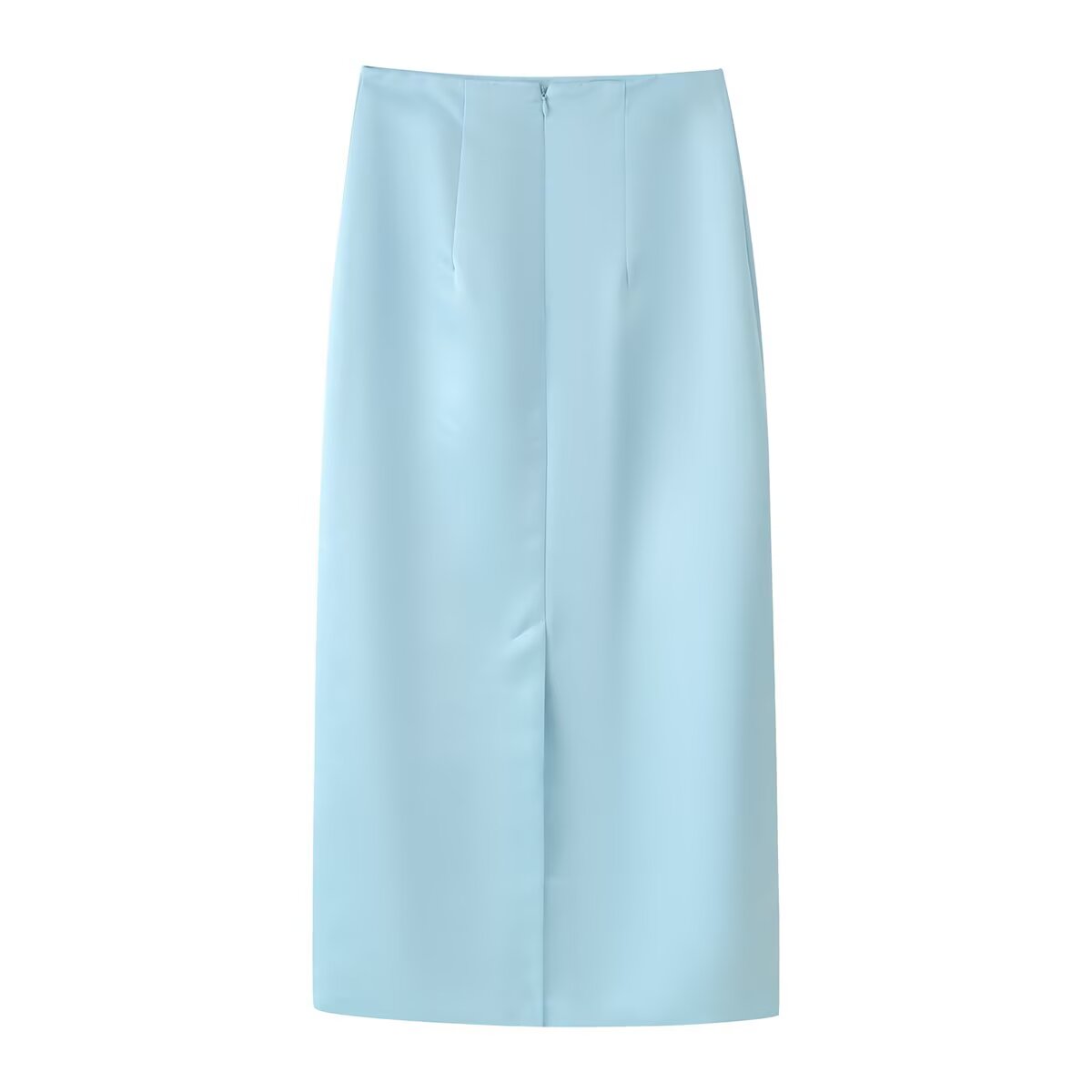 Summer Women Clothing Satin Pinch Pleated Top Satin Pinch Pleated Slim Fit Skirt Sets