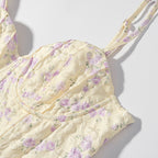 Summer Floral Corset Lingerie