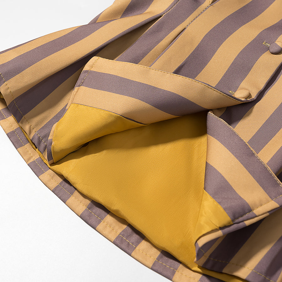 Women Clothing Summer Simple Striped Shirt Loose Casual