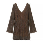 Women's Slip Long Sleeve Dress