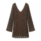 Women's Slip Long Sleeve Dress