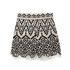 Summer Color Block Embroidery Shirt Embroidered Shorts Sets