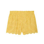 Women Solid Color Summer Embroidered Short Sets