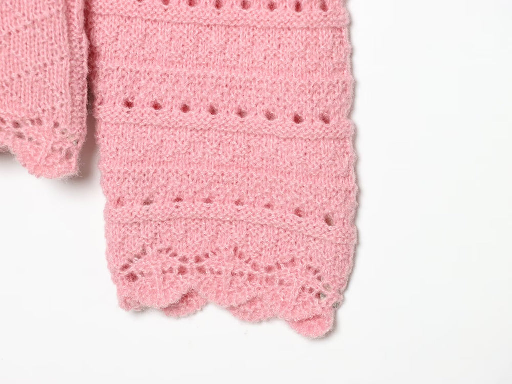 Doll Collar Sweater Coat for Women Autumn Winter Sweet