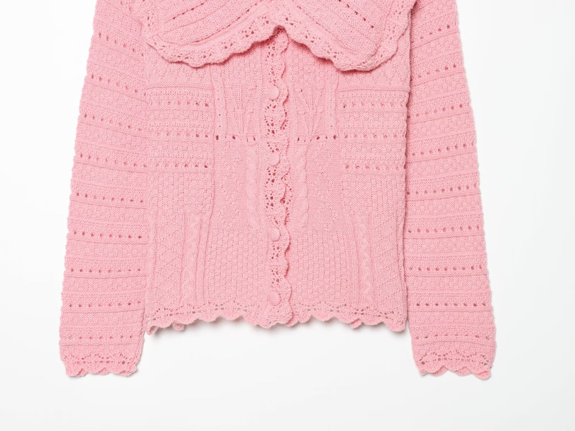 Doll Collar Sweater Coat for Women Autumn Winter Sweet