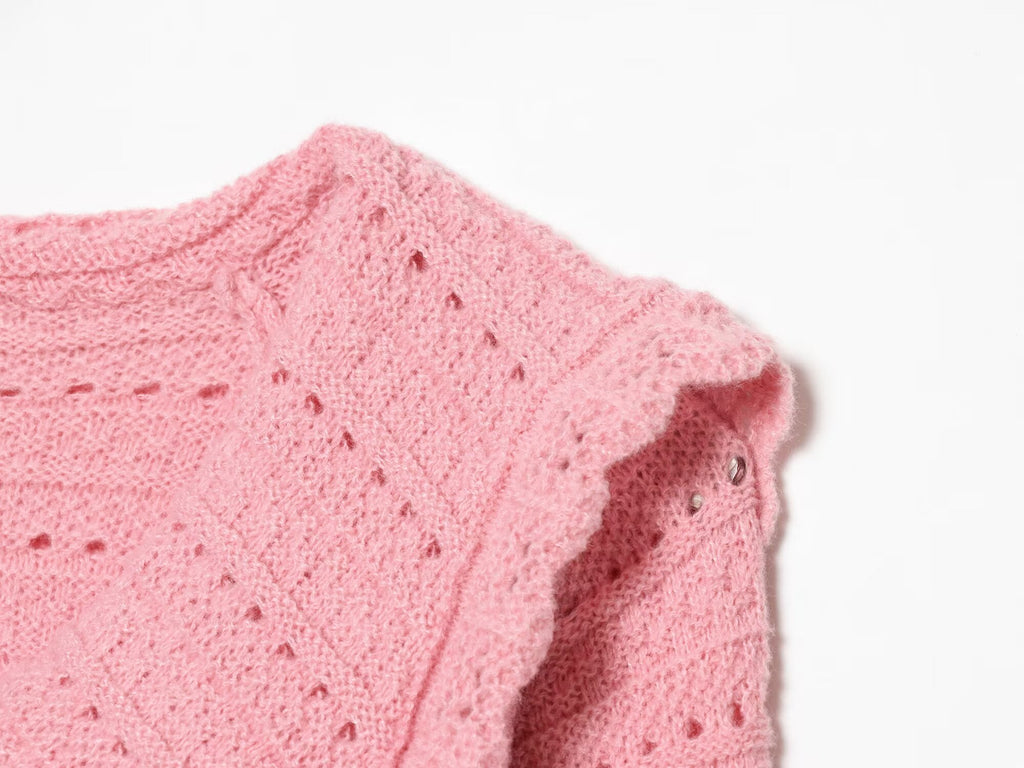 Doll Collar Sweater Coat for Women Autumn Winter Sweet