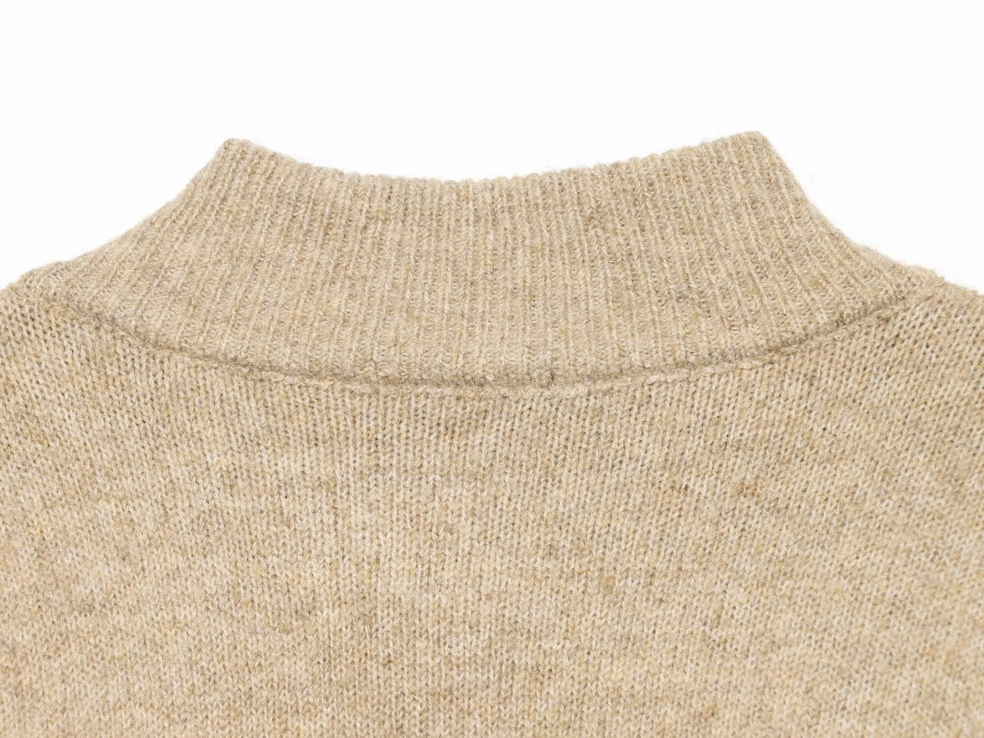 Contrast Color Casual Knitting Women Office All Matching