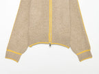 Contrast Color Casual Knitting Women Office All Matching