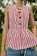 Women's Striped Sleeveless Dress