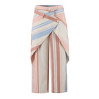 Orange Pink Stripes Pants