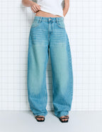 High Waist Wide Leg Jeans Women Loose Retro Washed Machete Jeans Women Jeans